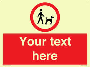 Custom Road regulatory dogs on leads